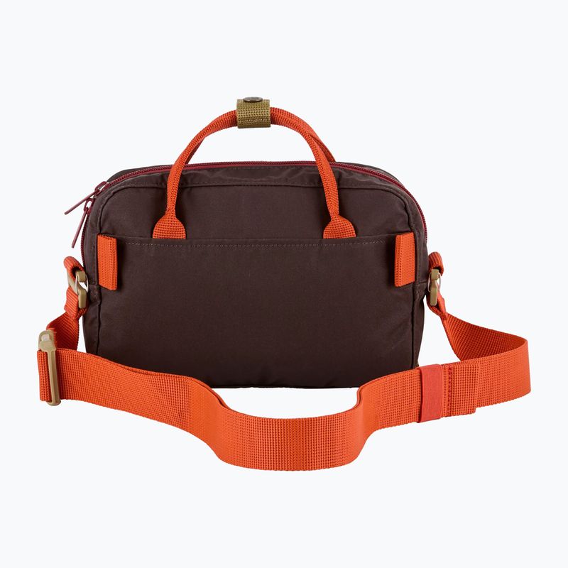 Pouch Fjällräven Kanken Koncept 4 l black oak/rowan red 3