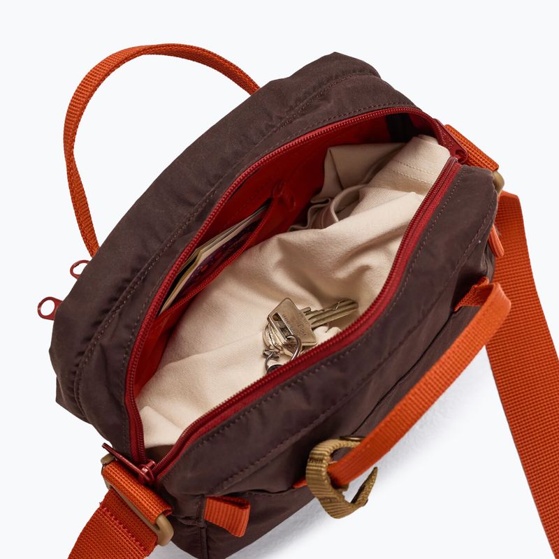 Pouch Fjällräven Kanken Koncept 4 l black oak/rowan red 4