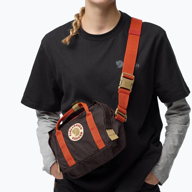 Pouch Fjällräven Kanken Koncept 4 l black oak/rowan red 5