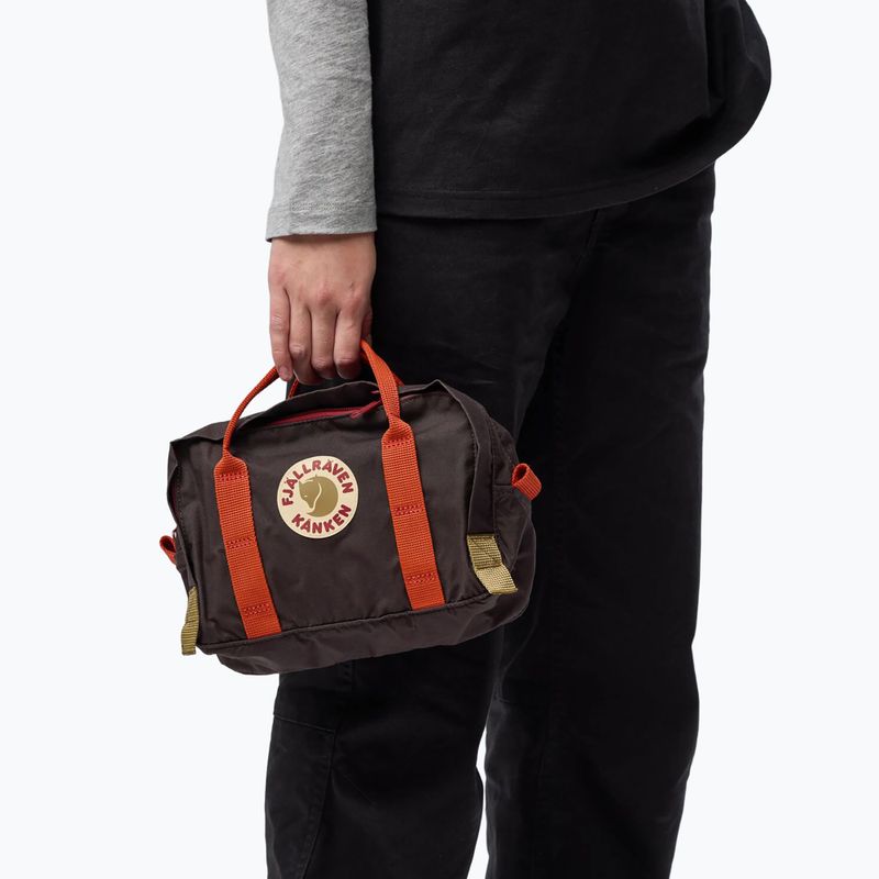 Pouch Fjällräven Kanken Koncept 4 l black oak/rowan red 6