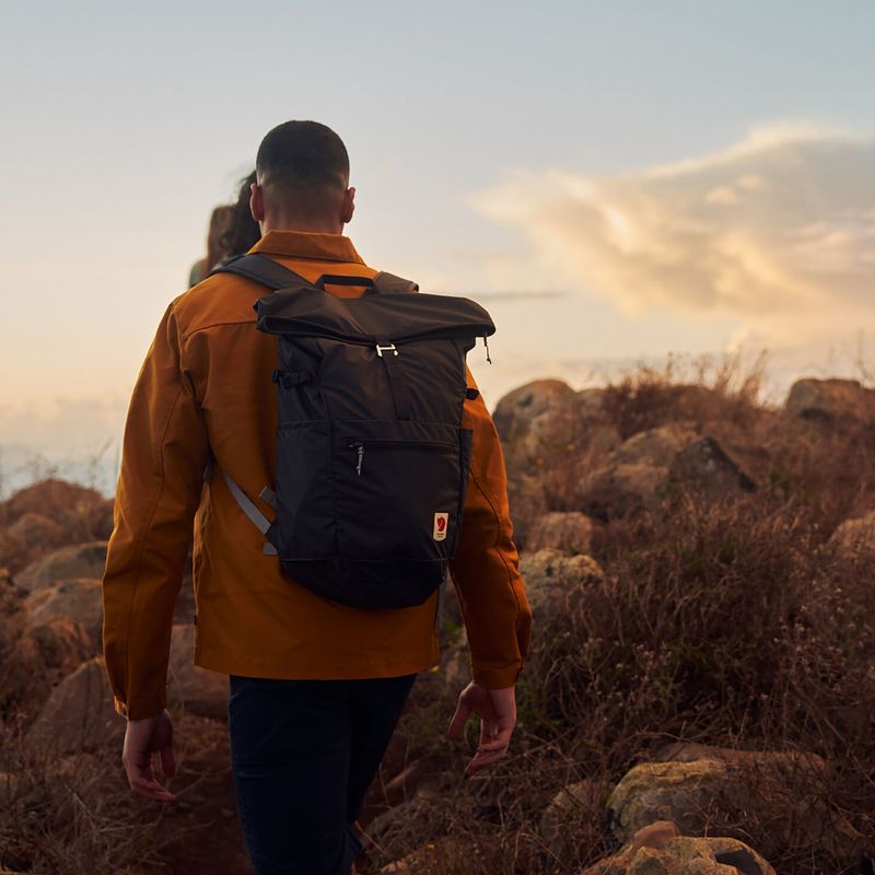 Hiking backpack Fjällräven High Coast Foldsack 24 l black oak 4