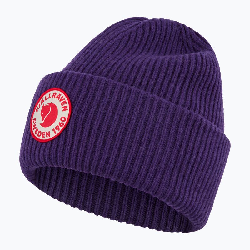 Winter hat Fjällräven 1960 Logo Hat dark violet 2