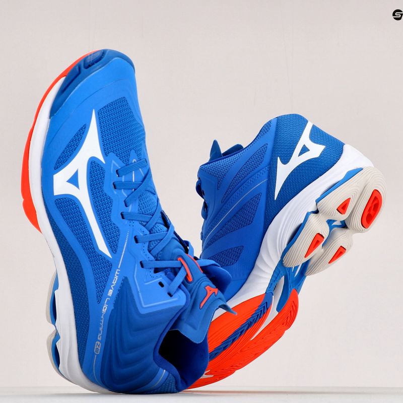 Mizuno Wave Lightning Z6 Mid volleyball shoes blue V1GA200524 11