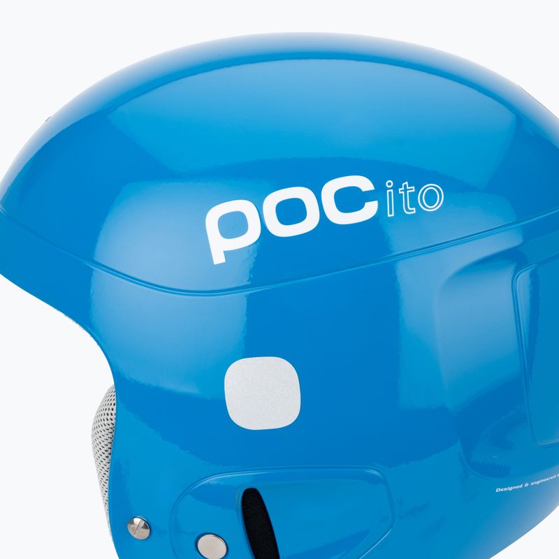 Children's ski helmet POC POCito Skull fluorescent blue 7