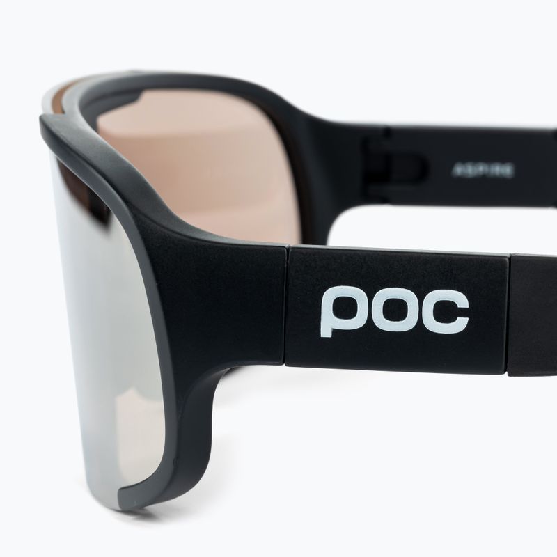 Bicycle goggles POC Aspire uranium black/brown/silver mirror 5