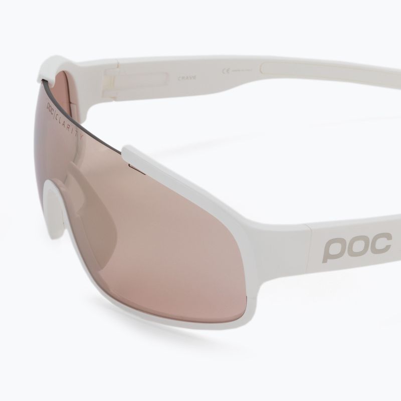 Bicycle goggles POC Crave hydrogen white/clarity trail silver 5