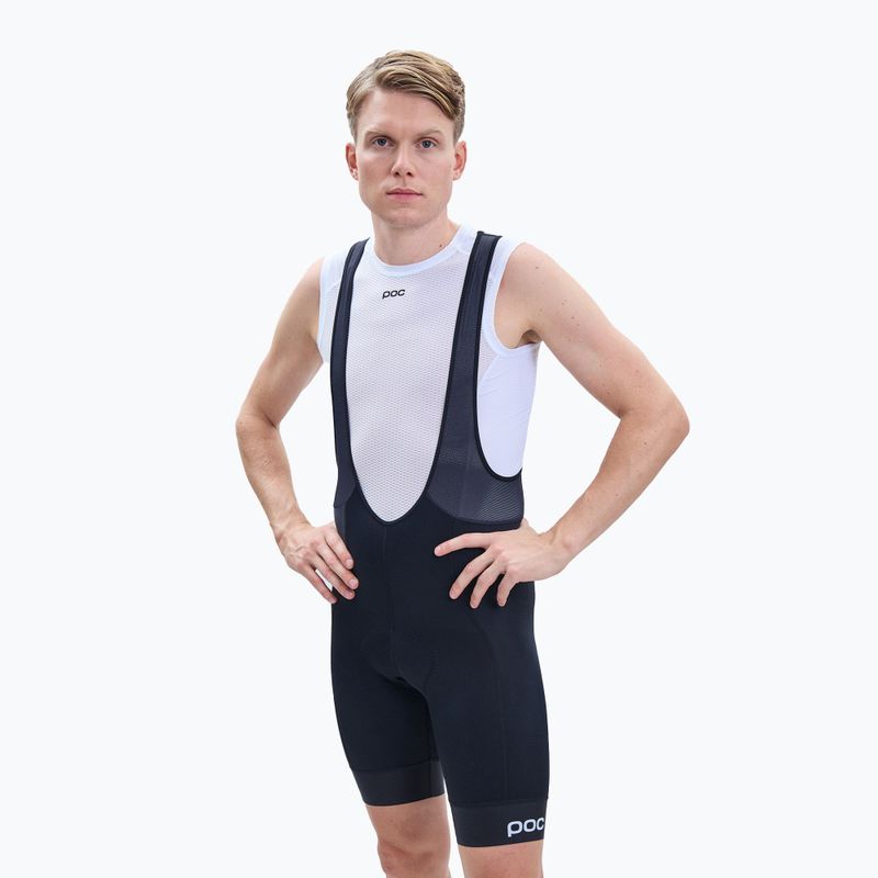 Men's cycling shorts POC Pure VPDs Bib Shorts uranium black/uranium black