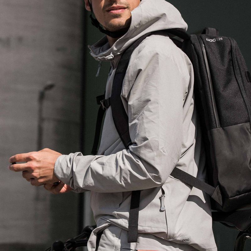 Men's cycling jacket POC Transcend alloy grey 3