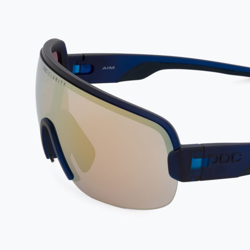 Bicycle goggles POC Aim lead blue/clarity road gold 5