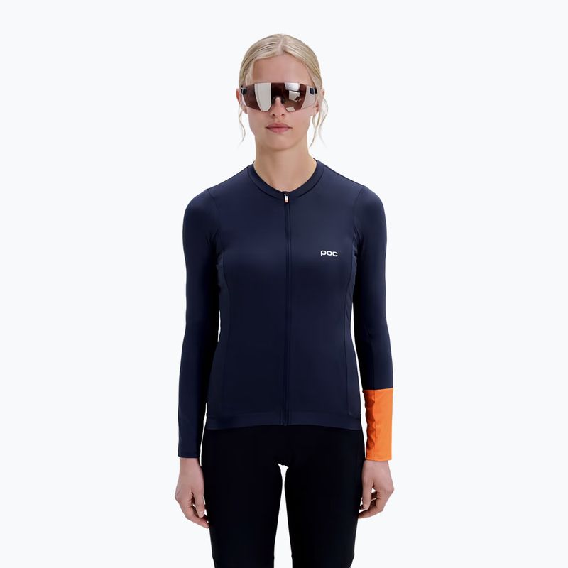 Women's cycling longsleeve POC Cadence Jersey apatite navy 4