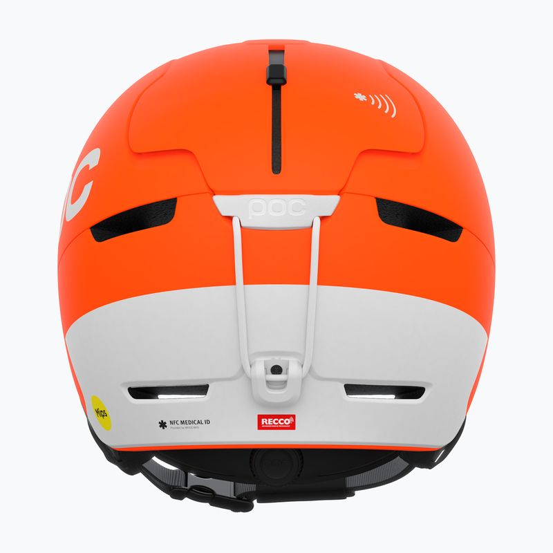 Ski helmet POC Obex BC MIPS fluorescent orange matt 4