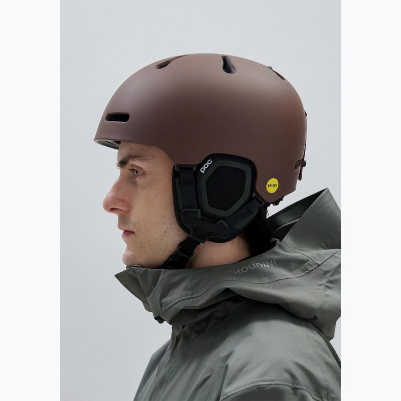 Ski helmet POC Fornix MIPS bronzite brown matt 6