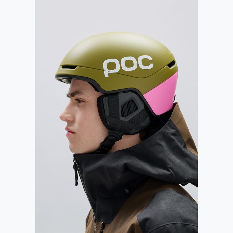 Ski helmet POC Obex Contour olivine green matt/thulite pink matt 7