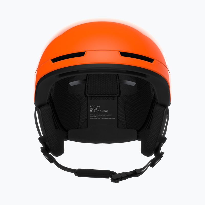 Children's ski helmet POC Pocito Obex MIPS Jr fluorescent orange 3