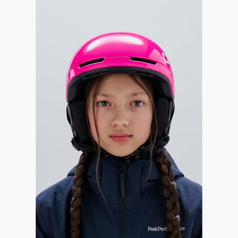 Children's ski helmet POC Pocito Obex MIPS Jr fluorescent pink 6