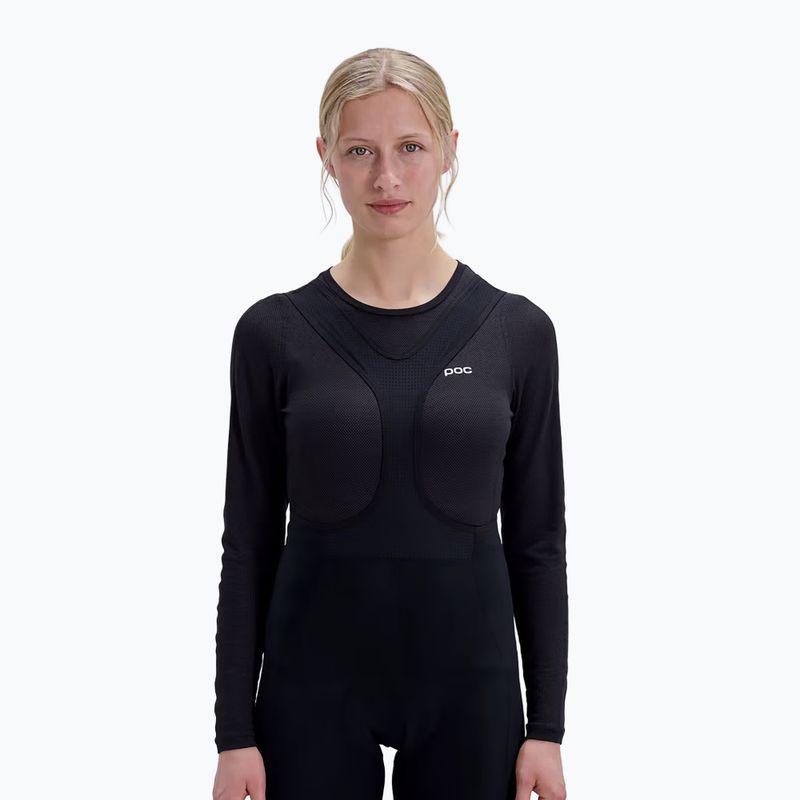Women's cycling longsleeve POC Layer Mid Jersey uranium black 3