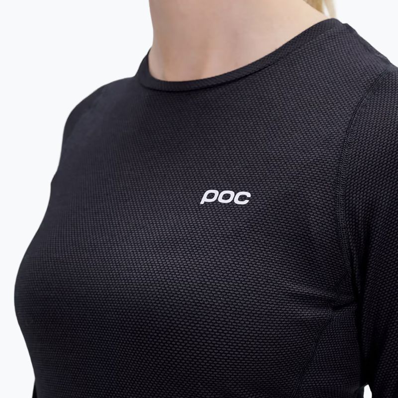 Women's cycling longsleeve POC Layer Mid Jersey uranium black 4