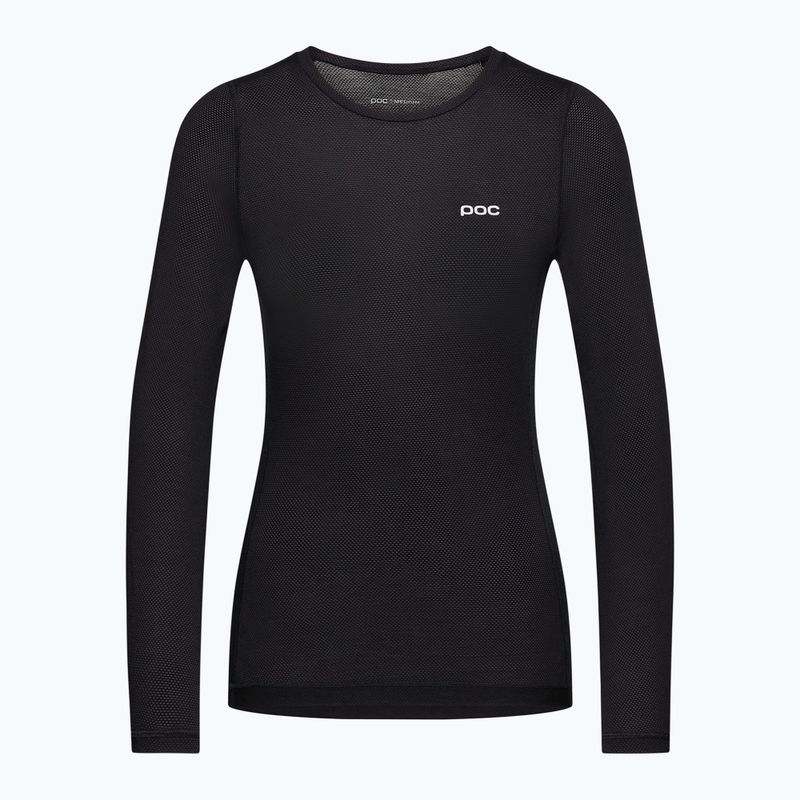 Women's cycling longsleeve POC Layer Mid Jersey uranium black 5