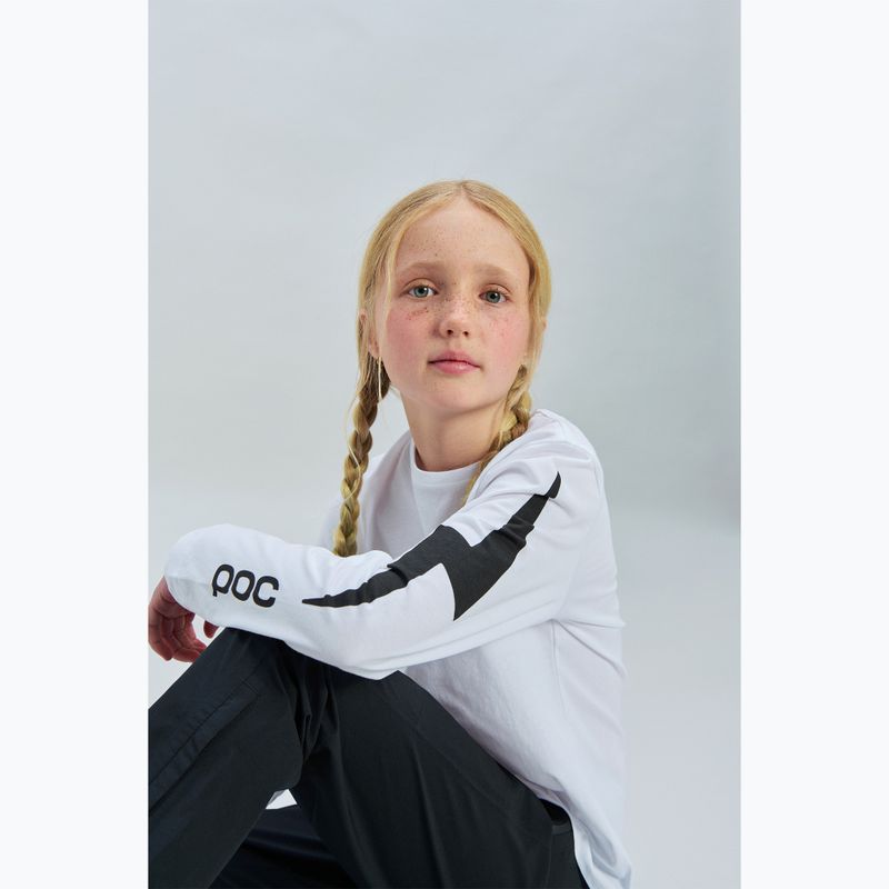 Children's longsleeve POC Tee Jr hydrogen white 3