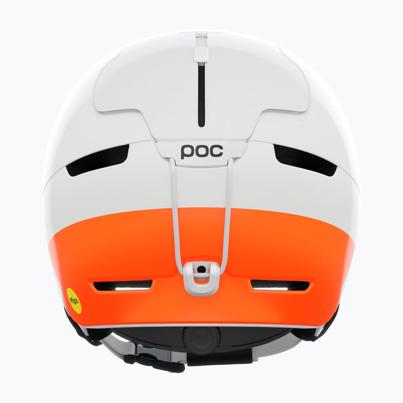 Ski helmet POC Obex MIPS hydrogen white/fluorescent orange 4
