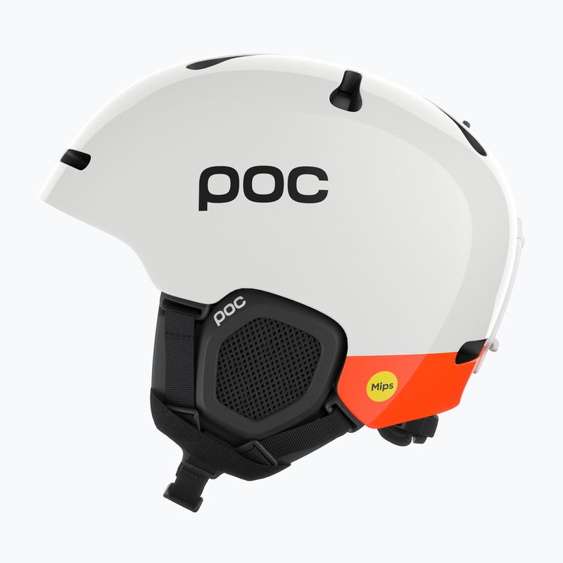 Ski helmet POC Fornix MIPS hydrogen white/fluorescent orange 2