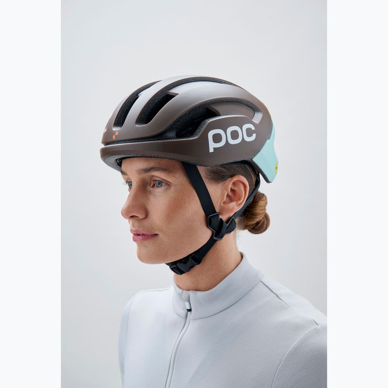 Bike helmet POC Omne Air MIPS bronzite brown matt/lazurite blue matt 5