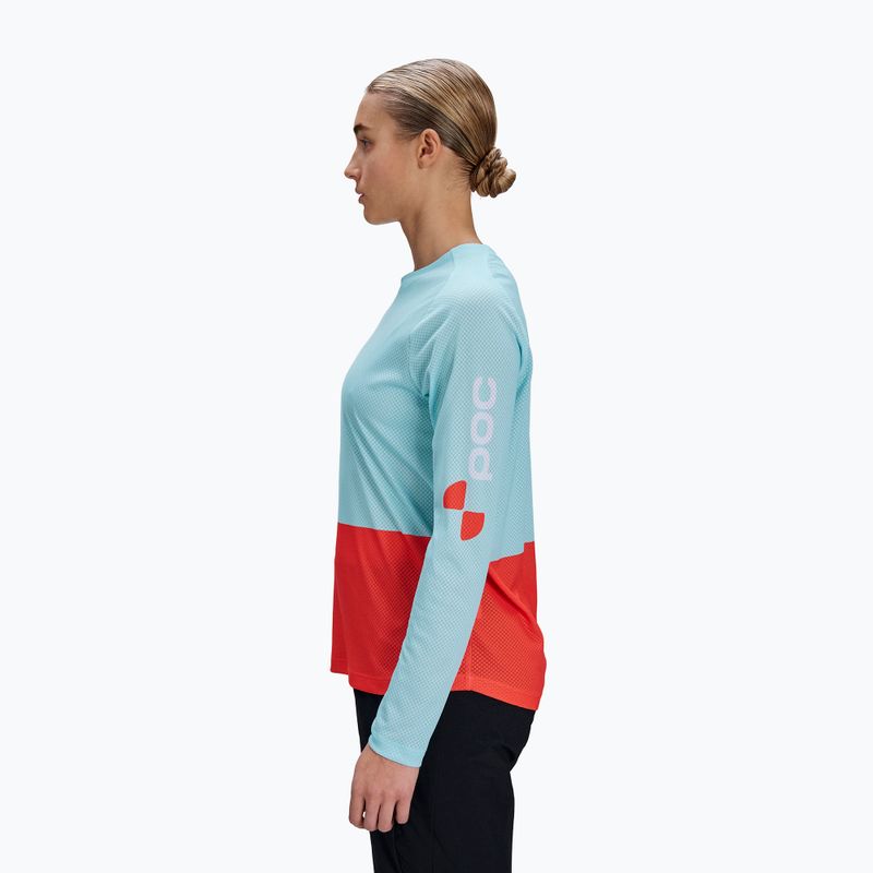 Women's cycling longsleeve POC Motion Air lazurite blue/carnelian range 3