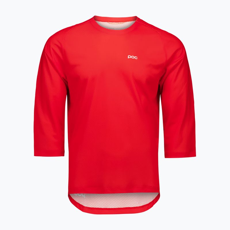 Men's cycling jersey POC Motion Air Jersey 3/4 prismane red 3