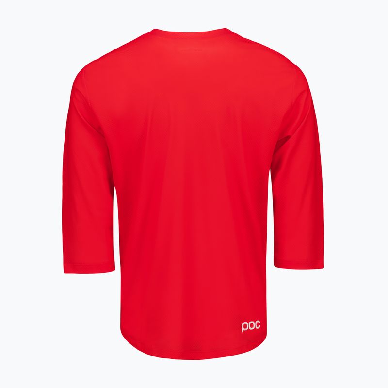 Men's cycling jersey POC Motion Air Jersey 3/4 prismane red 4