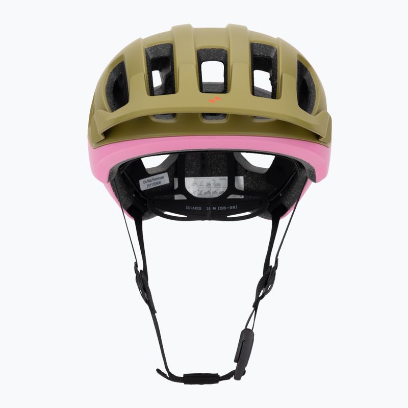 Bike helmet POC Cularis olivine green matt/thulite pink matt 2