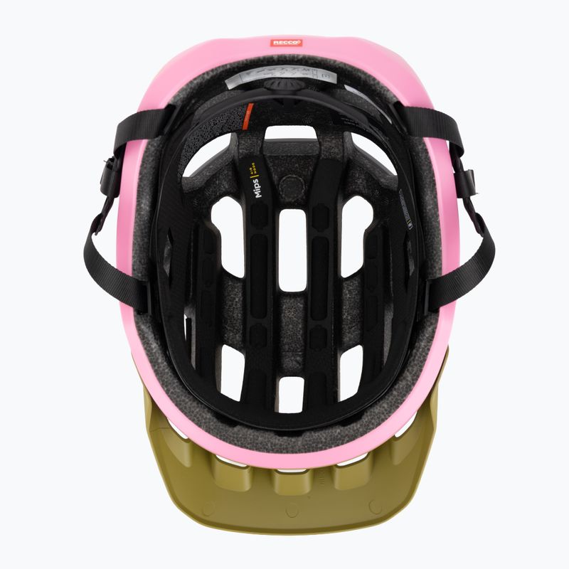 Bike helmet POC Cularis olivine green matt/thulite pink matt 5