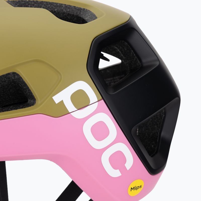 Bike helmet POC Cularis olivine green matt/thulite pink matt 7