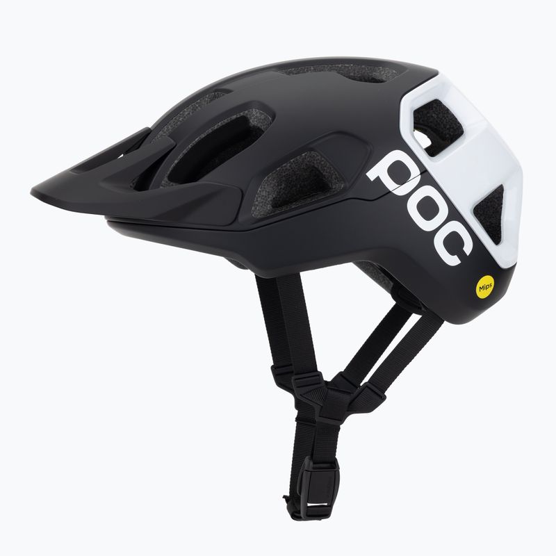 Bike helmet POC Cularis uranium black matt/hydrogen white w. logo 3