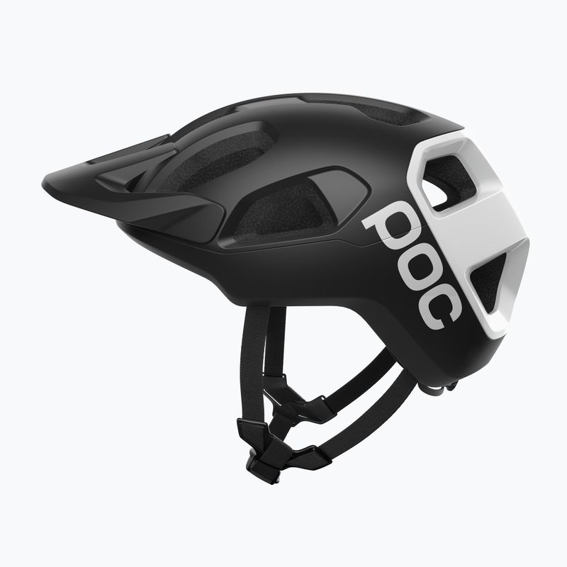 Bike helmet POC Cularis uranium black matt/hydrogen white w. logo 2