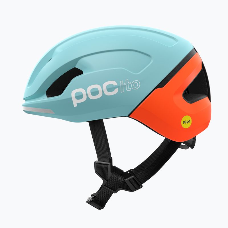 Children's bike helmet POC Pocito Omne MIPS Jr indicolite blue matt/carnelian orange matt 2