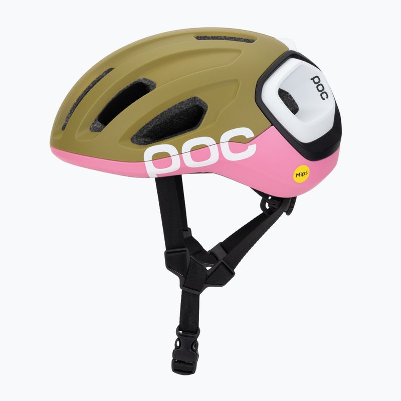 Bike helmet POC Amidal olivine green matt/thulite pink matt 3