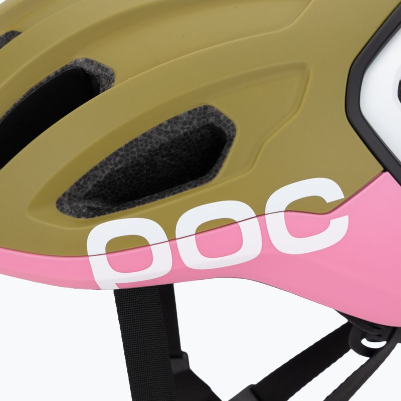 Bike helmet POC Amidal olivine green matt/thulite pink matt 7