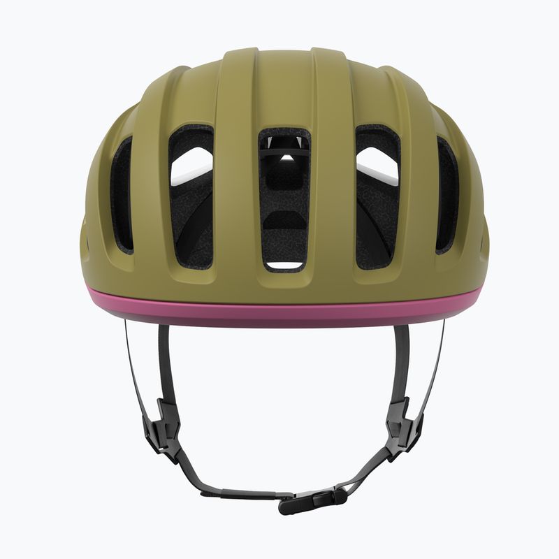 Bike helmet POC Amidal olivine green matt/thulite pink matt 3