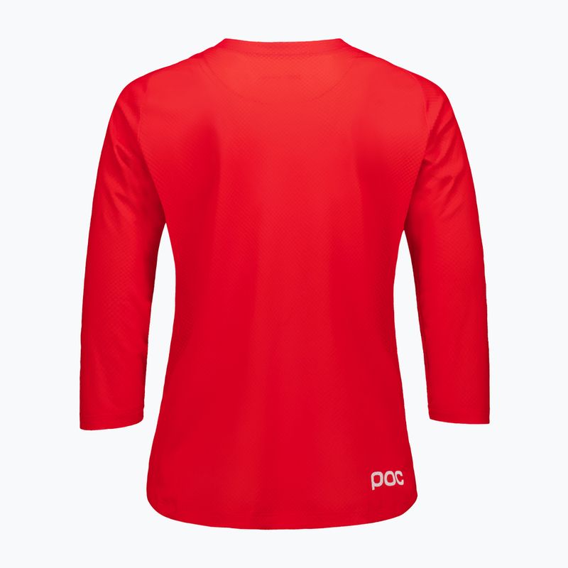 Women's cycling jersey POC Motion Air Jersey 3/4 prismane red 4