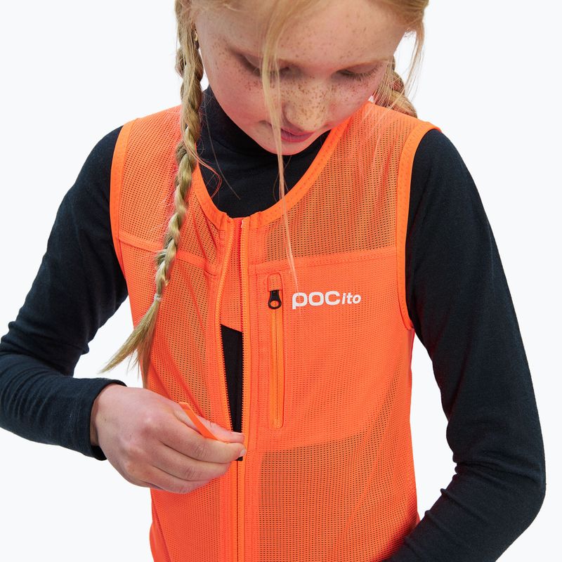 Children's protective vest POC Pocito VPD Air Vest Jr fluorescent orange 6