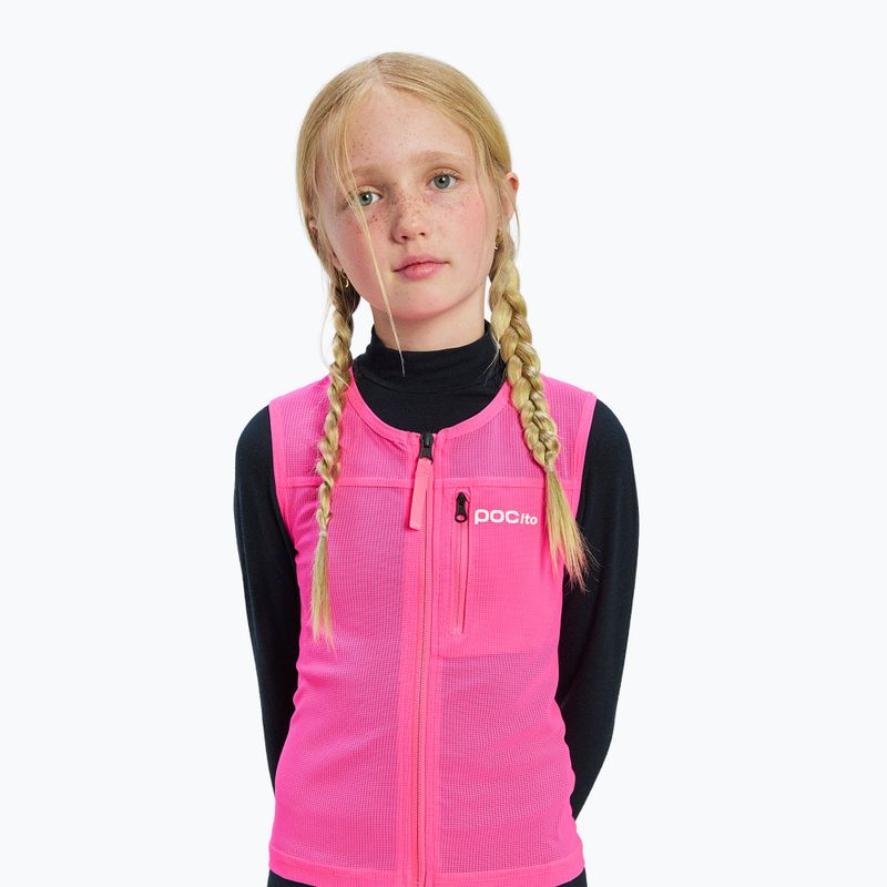Children's protective vest POC Pocito VPD Air Vest Jr fluorescent pink 3