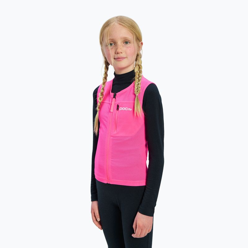 Children's protective vest POC Pocito VPD Air Vest Jr fluorescent pink 5