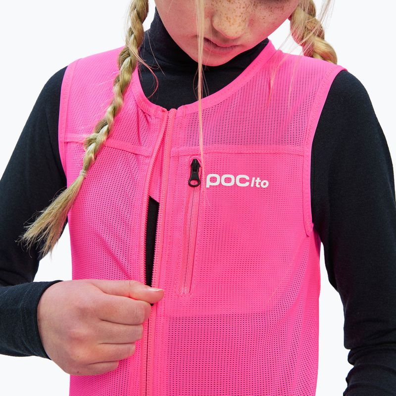 Children's protective vest POC Pocito VPD Air Vest Jr fluorescent pink 6
