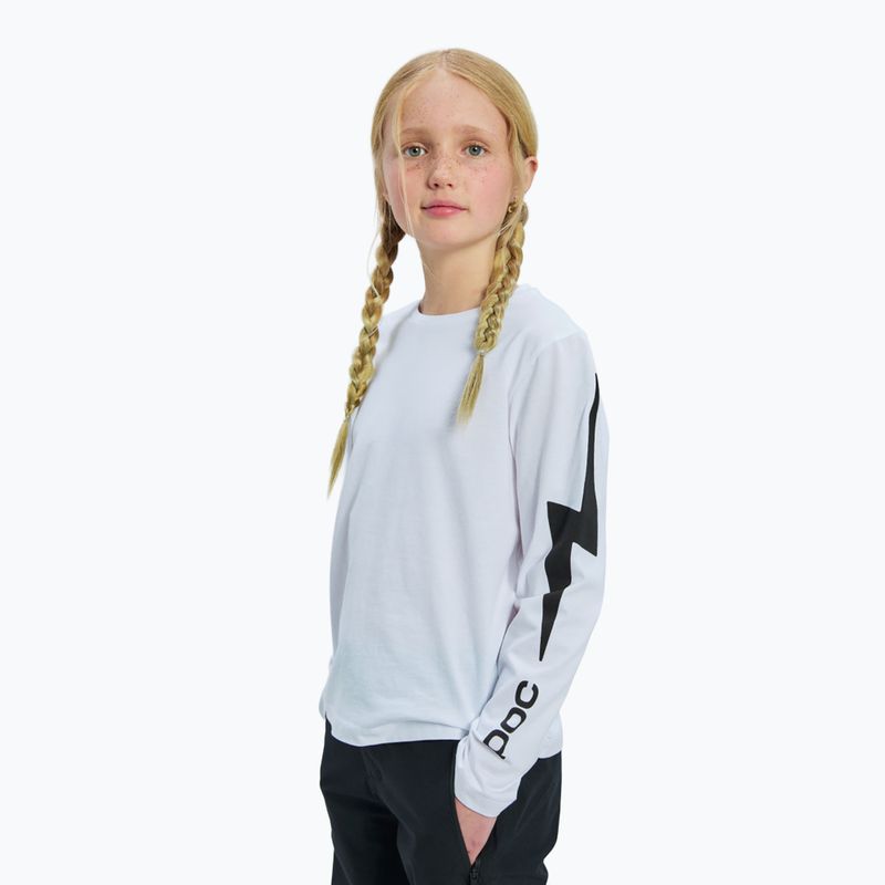 Children's longsleeve POC Tee Jr blixten white 4