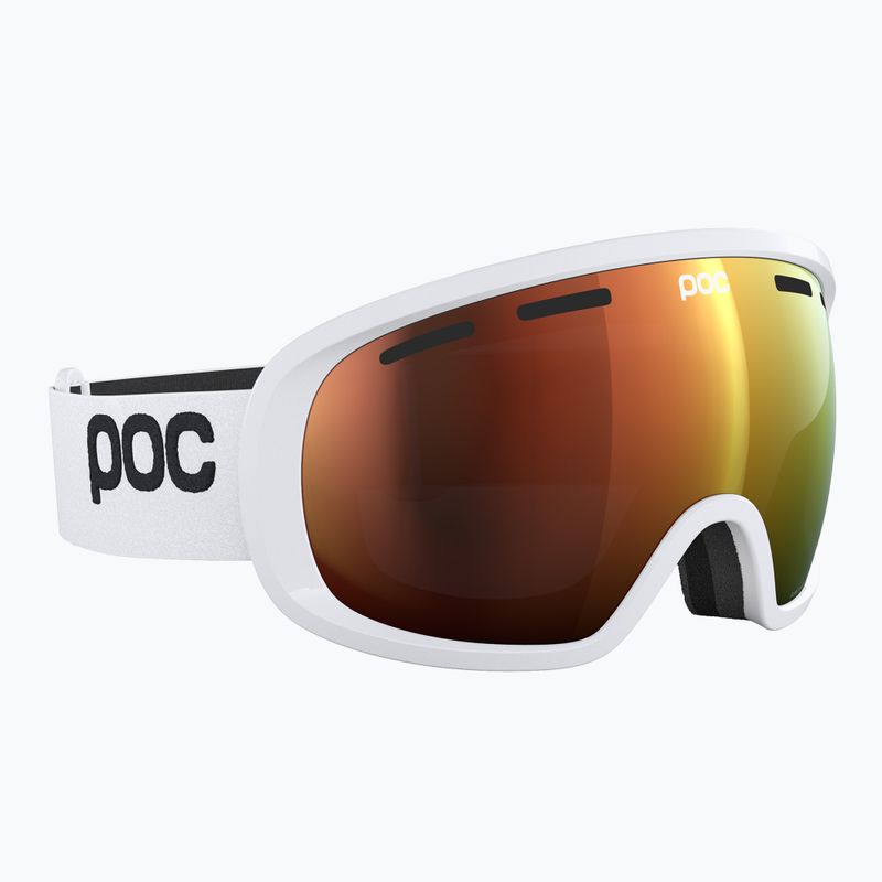Ski goggles POC Fovea blixten white/partly sunny orange