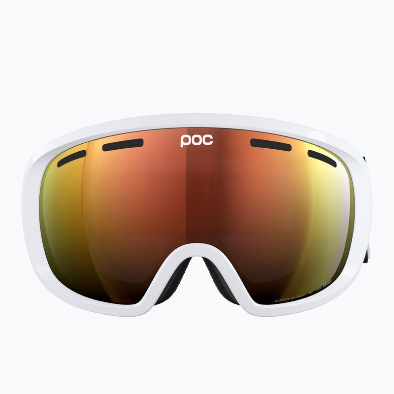 Ski goggles POC Fovea blixten white/partly sunny orange 3