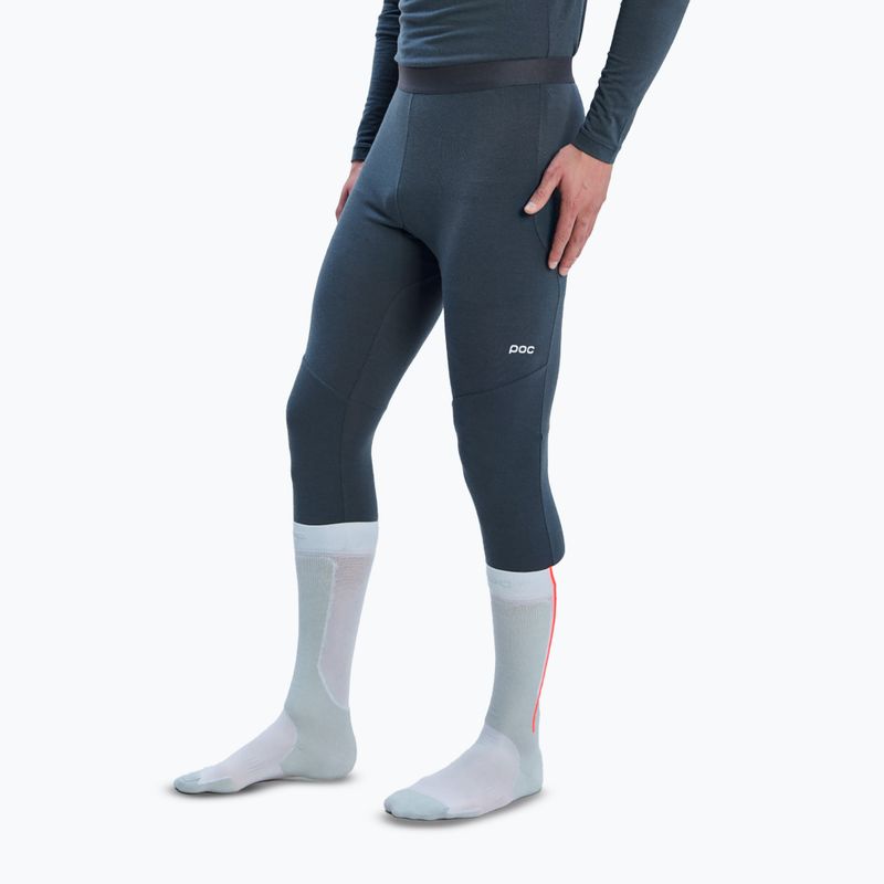 Men's thermal trousers POC Layer Merino 3/4 Tights sylvanite grey 4