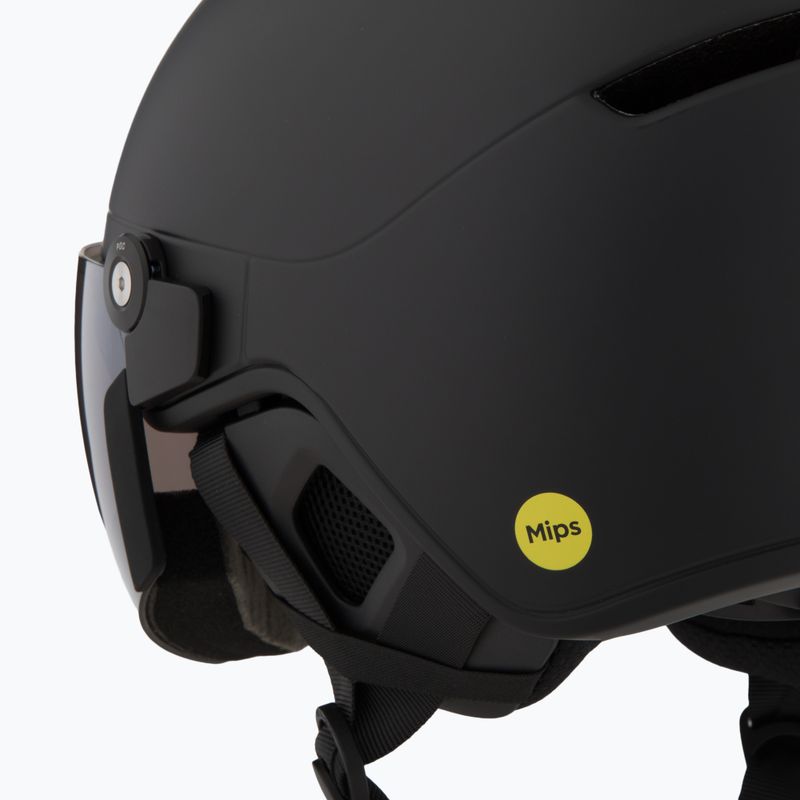 Ski helmet POC Obex Visor uranium black matt/clarity u/partly sunny/silver 7