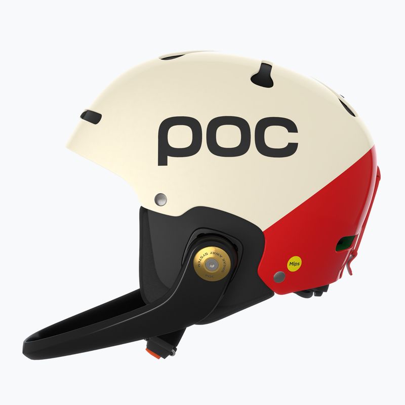 Ski helmet POC Artic SL MIPS rouge/blanc 2