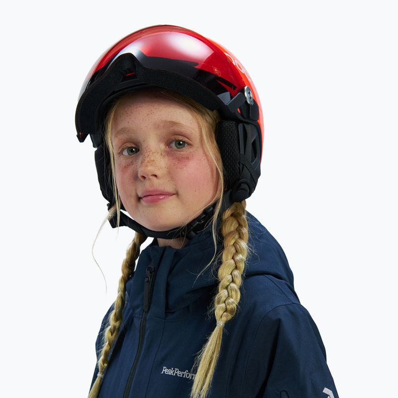 Children's ski helmet POC POCito Obex Visor S2 Jr fluorescent orange 5